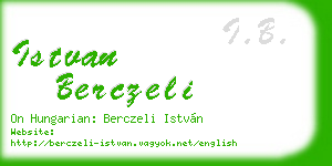 istvan berczeli business card